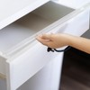 Enjaya 4pcs Cabinet Protectors for Kitchen Cabinets, Plastic Cabinet Door
