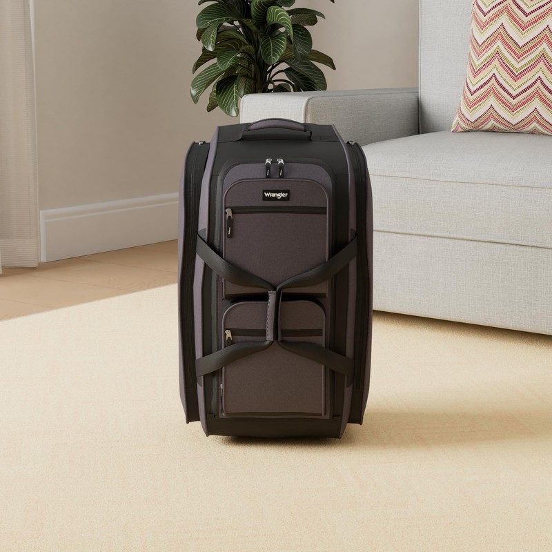 Wrangler Rolling Duffel, Charcoal Grey, 30" Large