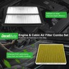 Dacall Activated Carbon Cabin & Engine Air Filter Set fit