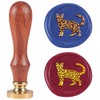 DELORIGIN Bengal Cat 1" Wax Seal Stamp Retro Kitten Sealing
