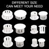 Joyangy 6 Sizes White Plastic Hole Plugs Door Screw Cover