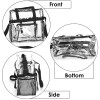 NPOLAR Clear Lunch Bag - Durable PVC Plastic See Through