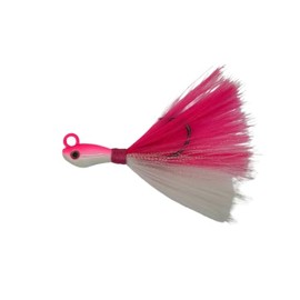 S&S Jigs Rattle Tail Bucktail Jigs - 0.75 - Pink/Glow