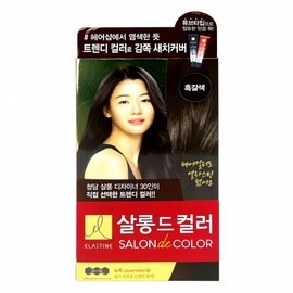 Elastine Salon de Color Dark Brown Hair Dye 1P Hair Color Hair Change Natural Dye Brand Styling Cash on Delivery or Payment upon Order / 엘라스틴 살롱드컬러 흑갈색 염색약 1P 헤어 컬러 모발 변화 천연 염색 브랜드 스타 일링 착불 또는 주문시 결제