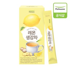 Pulmuone 풀무원 레몬생강차 13gX20포 Pulmuone Lemon Ginger Tea 13g X 20 Bags
