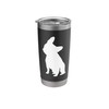 French Bulldog Silhouette Stainless Steel Insulated Tumbler