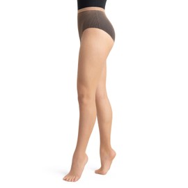 Capezio Women's Studio Basics Fishnet Seamless Tight,Caramel,Small/Medium