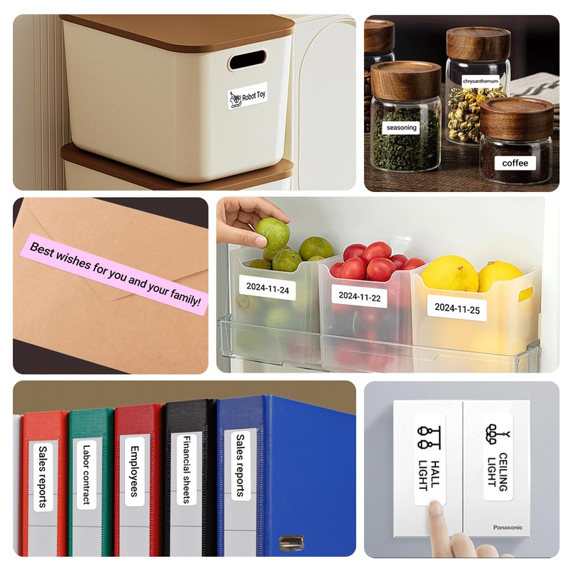 ORGBRO Label Maker Machine with Tape, X1 Portable Bluetooth Mini