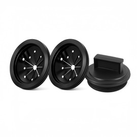 3 Pcs Garbage Disposal Splash Guard Set – Includes 2 Rubber Sink Splash Guards & 1 Disposal Cover – 3-Inch Universal Fit for Waste King, Whirlaway, GE, Sinkmaster, and Other Standard Models