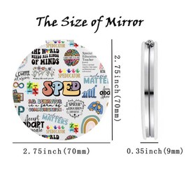 Lywjyb Birdgot Sped Teacher Mirror Special Education Teacher Gift IEP Gift Special Training Gift for Women (SPED Mirr)