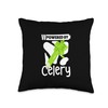 Powered by Celery Throw Pillow