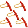 Piburth Car Tire Changing Rim Protector, 5 Pcs Wheel Changing Rim Savers, 15cm Fixing Tyre Rim Protective Cover, Auto Tire Changer Guard Edge Saver Tool, Car Accessories for Car, Motorcycle (Red)