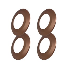 Soliseed Trim Ring for 5/6 Inch Retrofit Downlight, Bronze Can Light Trim Cover, Outer Diameter 7.59 inches, Inner Diameter 4.44 inches,Thickness 0.37 inches, Durable Plastic Design, 4 Pack