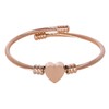 MILAKOO Bangle for Women Heart Bead Love Stainless Steel Cuff