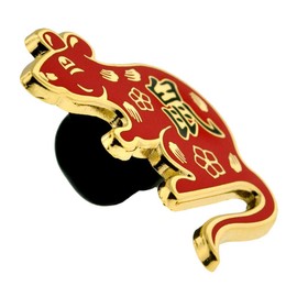 PinMart Chinese Zodiac Year of The Rat New Year Enamel Lapel Pin 1 Piece