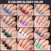 Teenitor Teenitor 24Pack Short Press On Nails, 576Pcs Round Press On Nails, Matte and Glossy Short Fake Nails With Glue