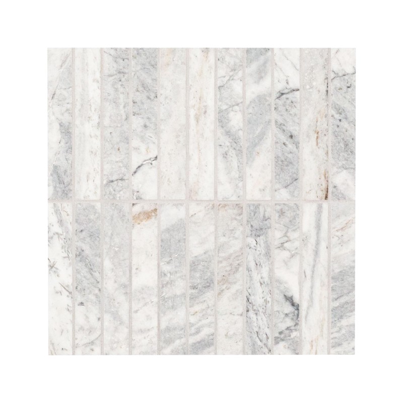 MSI Capri Blue Stacked Pattern Honed Marble Tile for Kitchen