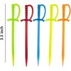 ODDIER 100PCS 3.3 Inch Plastic Sword Toothpicks Picks for Appetizers,