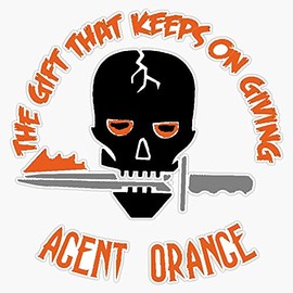 HOF Trading Agent Orange: The Gift That Keeps On Giving Vinyl Sticker Waterproof Decal Laptop Wall Window Bumper Sticker 5"