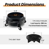 ROBLOCK 5 Gallon Bucket Dolly Roller with Wheels, Detailing Bucket