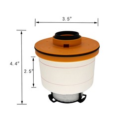 Vedurme 233900L070 Diesel Fuel Filter Engine Element Replacement for Hilux Fortuner Innova 2016 2017 2018 Cost Effective Replaces 23390-0L070 23390-0L090 Easy Installation