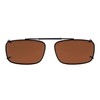 Eyekepper Metal Frame Rim Polarized Lens Clip On Sunglasses 56