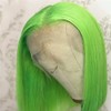 Mscathy Green Bob Lce Front Wigs Human Hair 13x4 HD