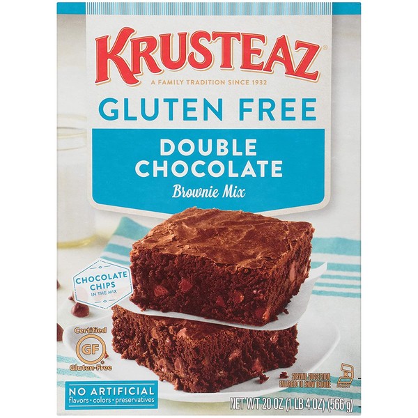 Krusteaz Gluten Free Double Chocolate Brownie Mix, 20 Oz
