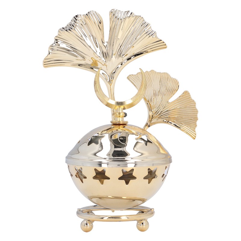 Candle Holder Arabian Star Moon Ginkgo Shape Metal Candle Holder