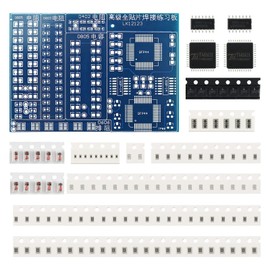 Yidab Soldering Practice Kit DIY Blue PCB 0606 Series Resistors SMD SMT Electronics Projects Soldering Kit Simple Welding Skills Learn Soldering Kit for Beginners (BBPK)