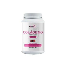 Nutriifit | Colágeno Hidrolizado con probióticos | Ácido hialurónico, vitamina C y E | | Contenido 500 grs Rinde para 33 porciones | Sabor frutos rojos