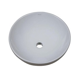 DECOLAV 1441-CWH Aila Classically Redefined Above-Counter Vitreous China Bathroom Sink, White