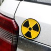 Nuclear Radiation Warning Car Sticker, Nuke Radioactive Sign Metal Emblem,