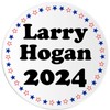 Larry Hogan 2024-3 Inch Circle Sticker 3" x 3" -