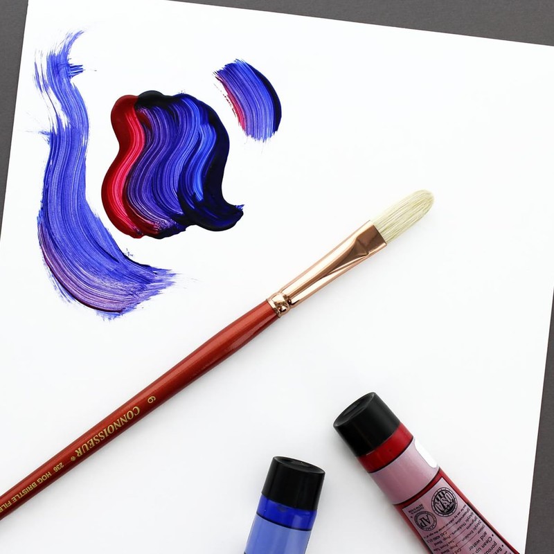 Connoisseur Brush Hog Bristle LH Filbert #6