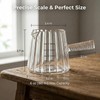 2-Pack 6oz Glass Espresso Measuring Cups with Spoons