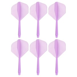 PATIKIL Integrated Dart Shaft & Flights, 6 Pack Lightweight Dart Flight Set, Purple