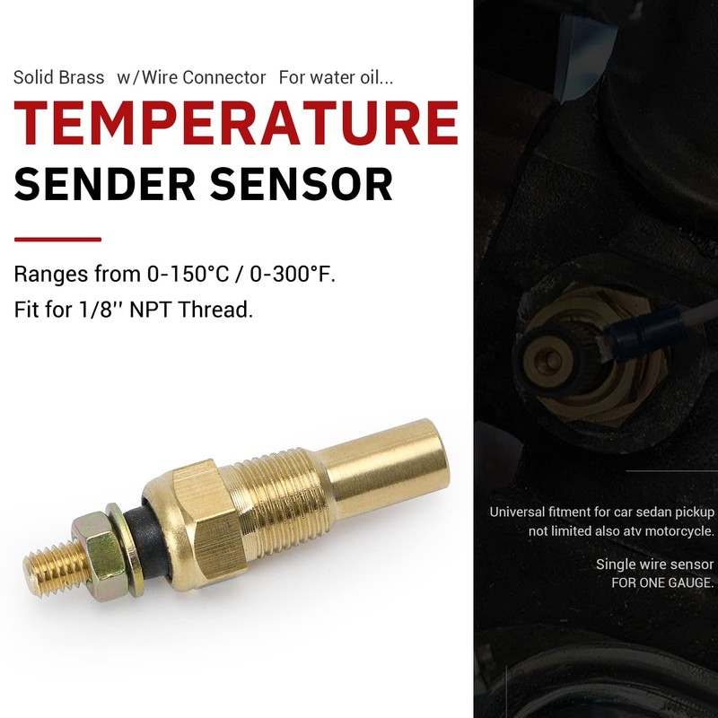 PQY Oil Water Temperature Temp 1/8 NPT Sensor Unit Sender