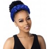 HeadWrap Hairband Pre-Tied Twisted Braid Headband (Blue, One size)