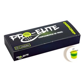 Box 10 + 2 of Overgrips Pro Elite Premium Plain Neon Yellow