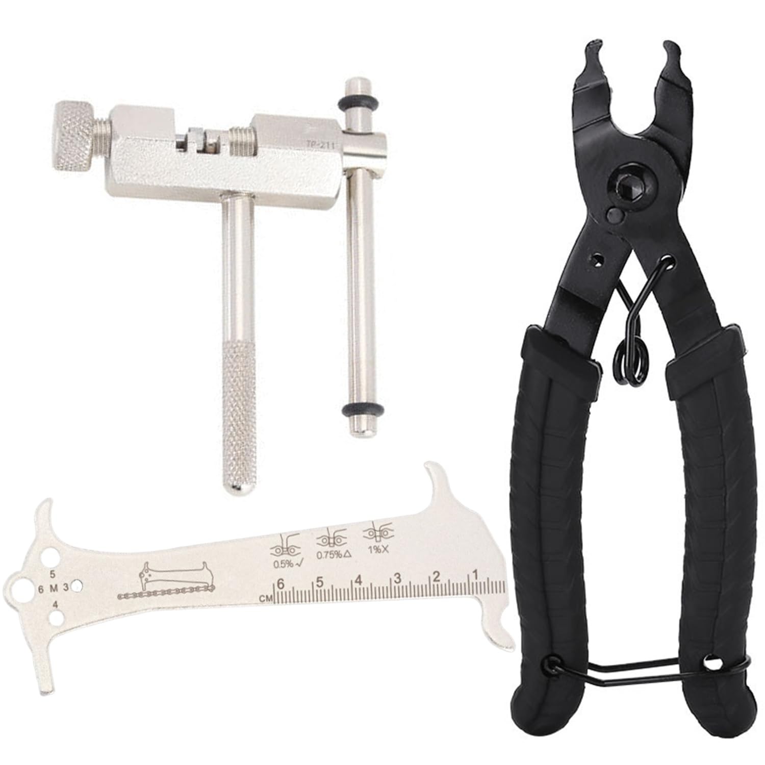 Chain Cutter, Bicycle Chain Checker Removing and Installing + Chain ...