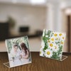Chunful 12 Pack Clear Acrylic Self Standing Photo Frames Small