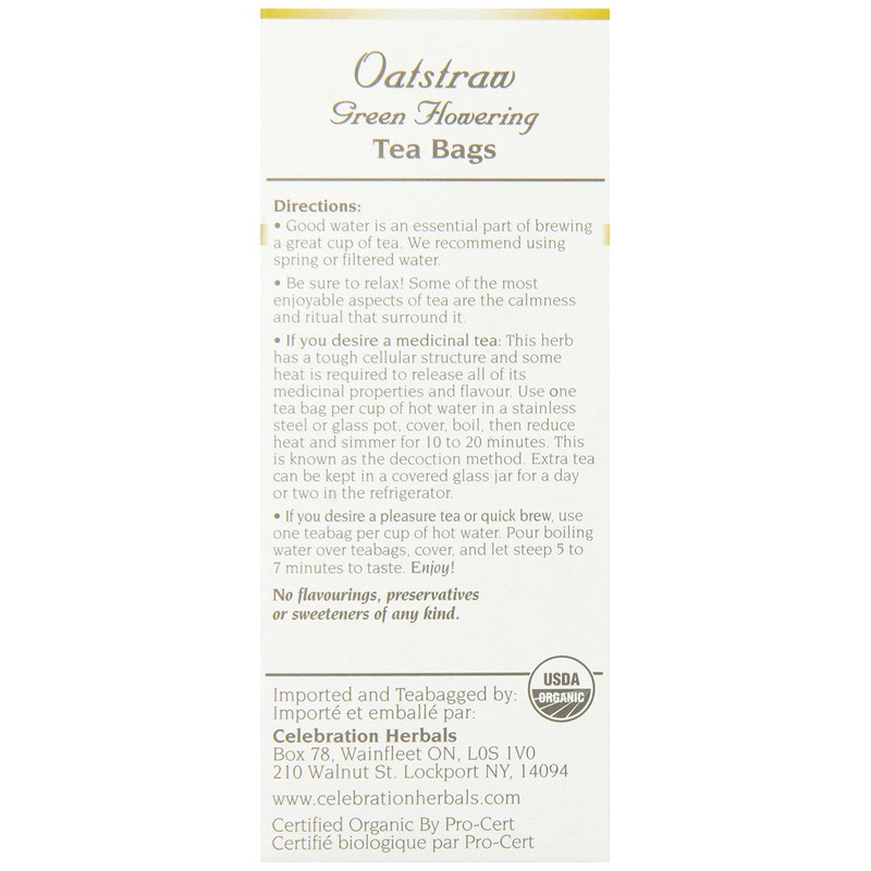 Oatstraw Green Flowering Tea 24 Bags