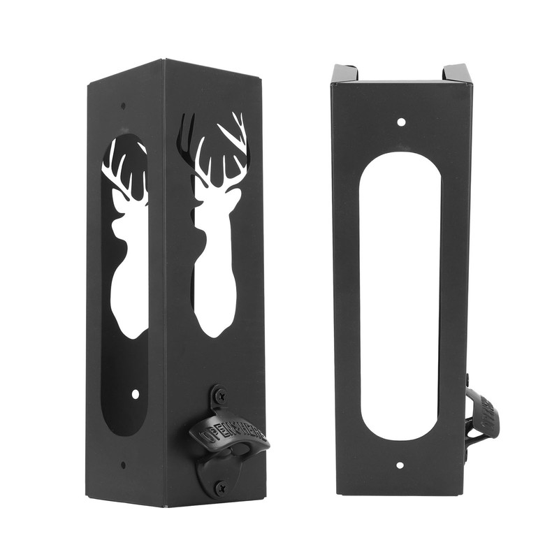 Wall Mounted Can Cooler Holder Iron Exquisite Multifunctional with Bottle