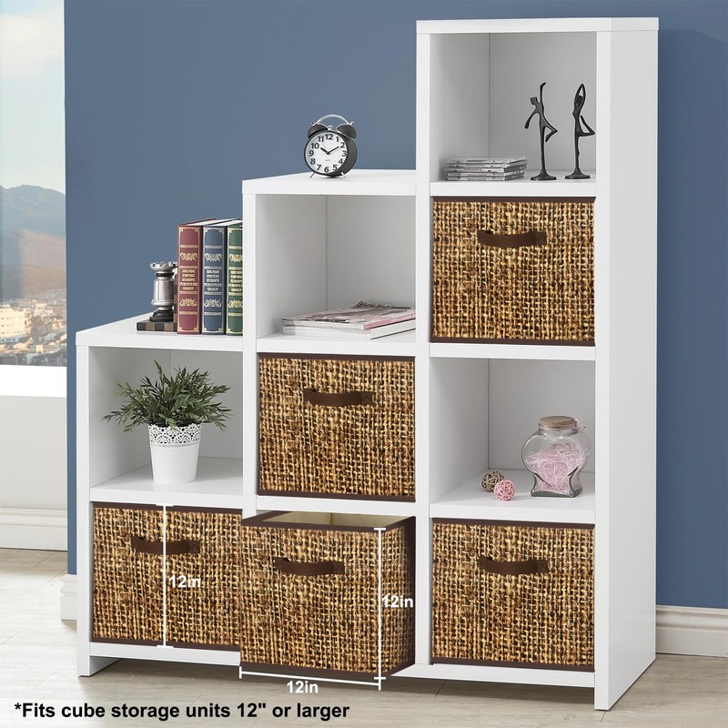 homyfort 12x12 Cube Storage Bins - Fabric Cubby Bins with