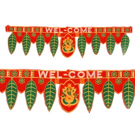 Toran Bandanwar Door Wall Hanging Traditional Indian Home Office Temple Diwali Pooja Festival Décor Decoration Gifting (Design-3)