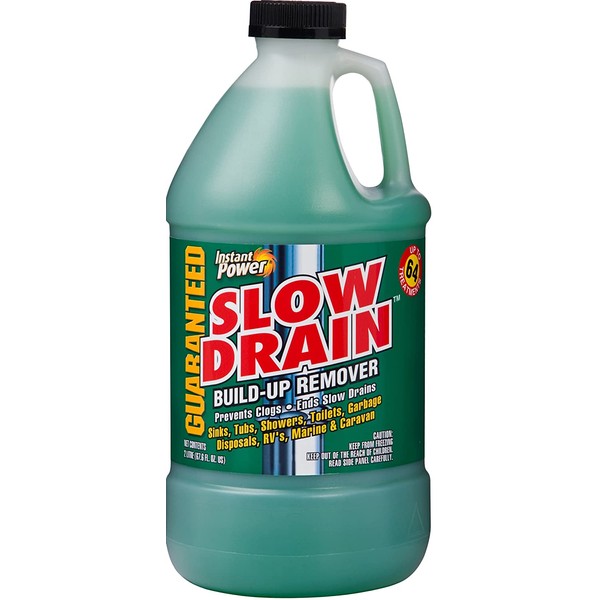 Instant Power 1907 Slow Drain Build Up Remover, 2 Liter