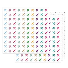 500 Colorful Travel The Map Airplanes Mini Stickers - Small 1/2 Inch Travel Airplane Planner Stickers Marking Location Stickers Teacher Created Resources for School, Classroom, Home Decoration