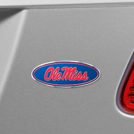 Fanmats 60542: Ole Miss Rebels Heavy Duty Aluminum Embossed Color Emblem