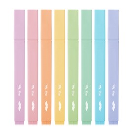 Mr. Pen- Aesthetic Highlighters, 8 pcs, Chisel Tip, Pastel Colors, Cute Highlighters Assorted Colors, Bible Highlighters and Pens No Bleed, No Bleed Highlighters for Bible Pages No Bleed